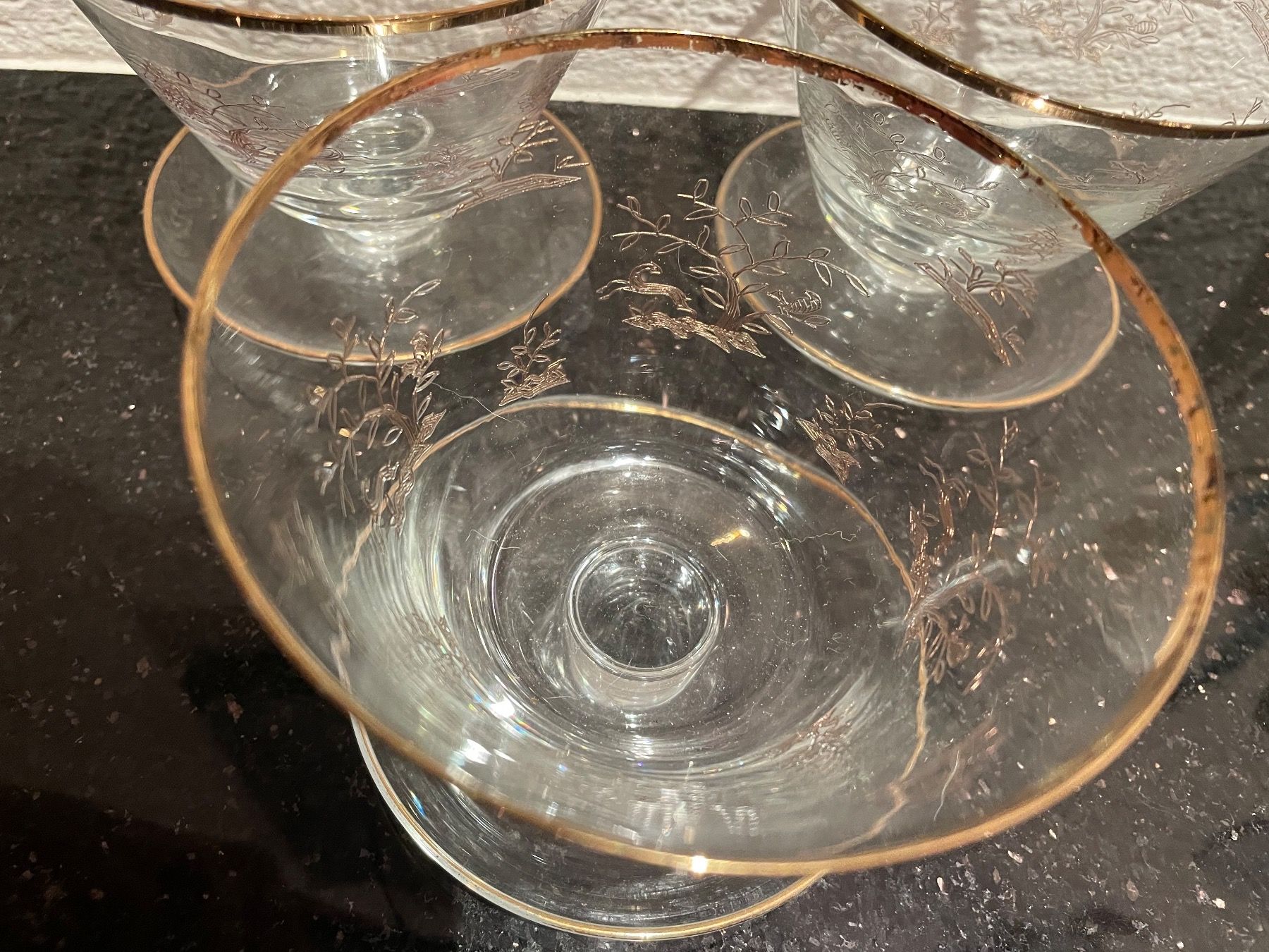 Bicchieri: 3 Vintage Dessertgläser – Usato da Niederweningen venduto da baghirac 5