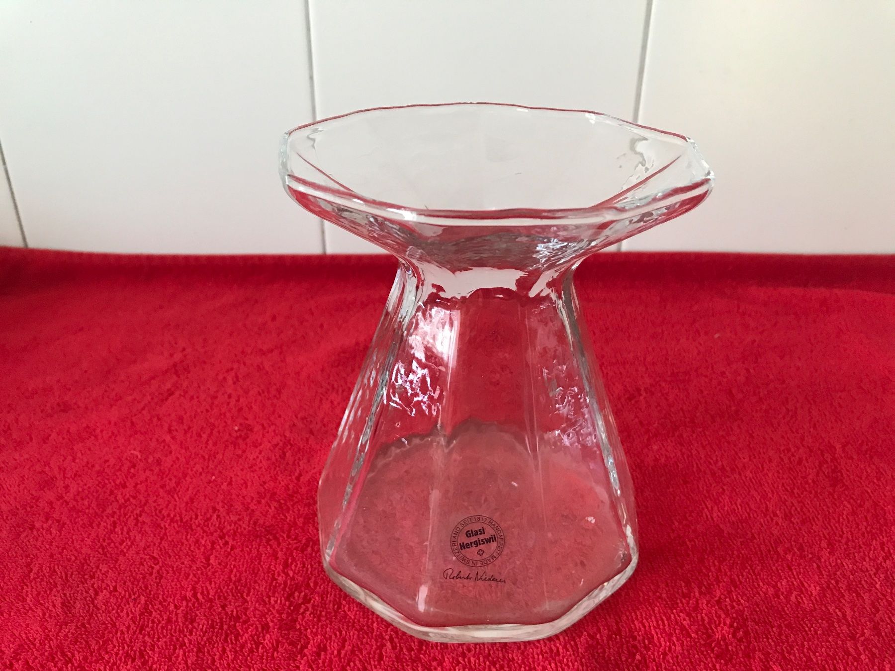 Glasi Hergiswil Vasen & Gefässe: Glasi Hergiswil   hübsche Blumenvase – Gebraucht aus Birmensdorf ZH von Hilhan 1