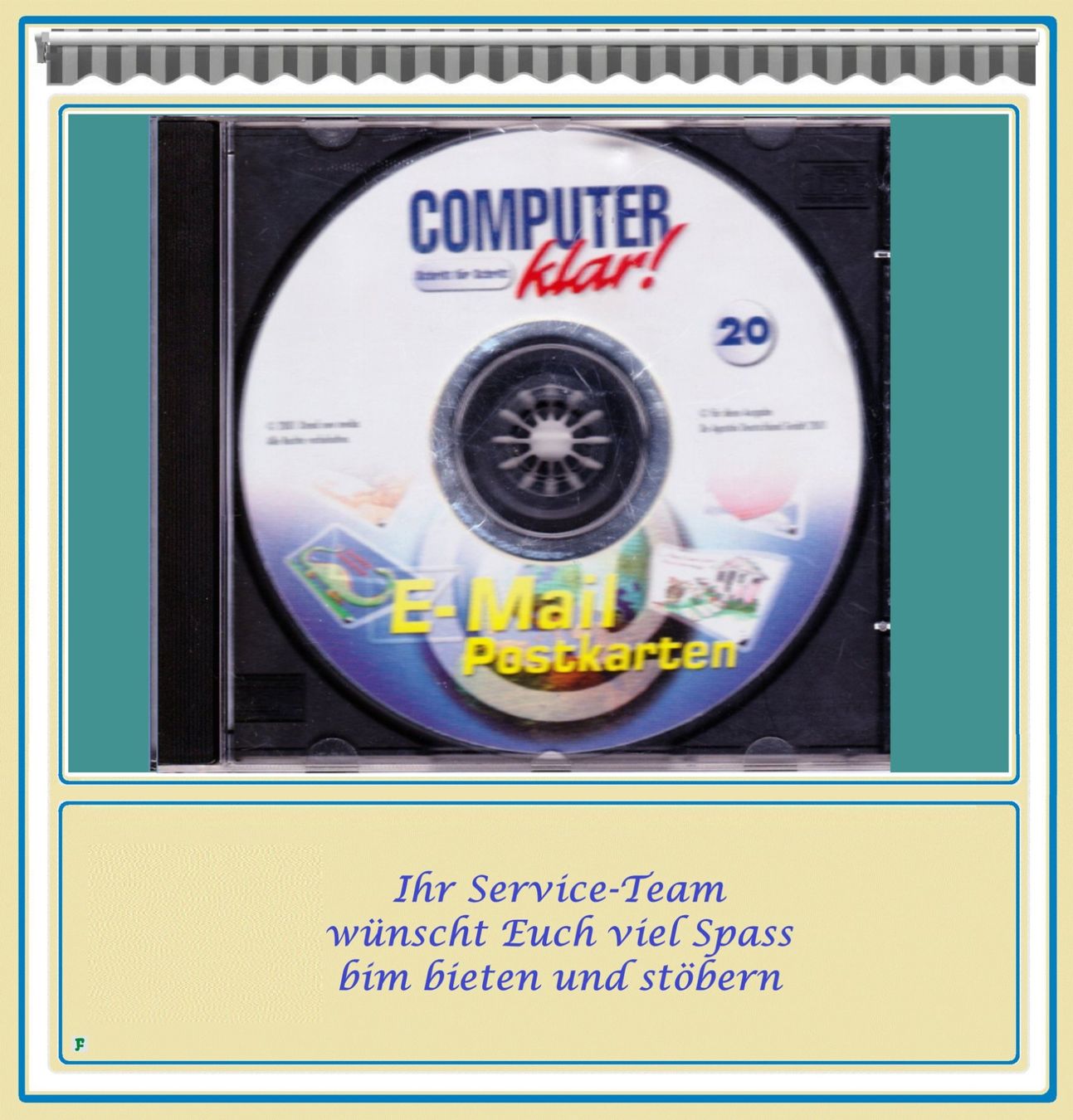 Applications: CD ROM • DeAGUSTINI „COMPUTER klar! E-Mail Postkarten 20” – D'occasion à Münchwilen TG par FDOF_SHOP 2