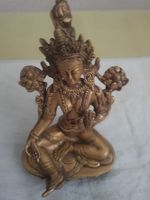asiatische Gottheitsfigur grüne Tara (Shyama Tara)aus Bronze