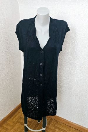 Strick Weste / Cardigan Gr. M. dunkelblau neuw.
