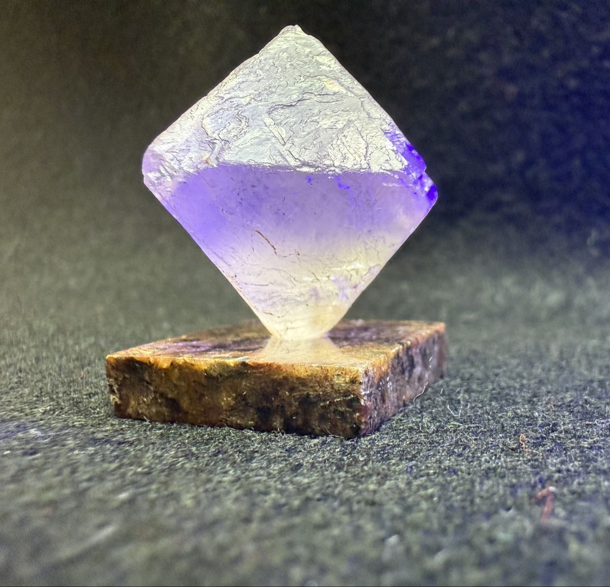 Mineralien & Heilsteine: Fluorit Oktaeder / Grimsel, Schweiz – Gebraucht aus Schattenhalb von Oodaaq 4