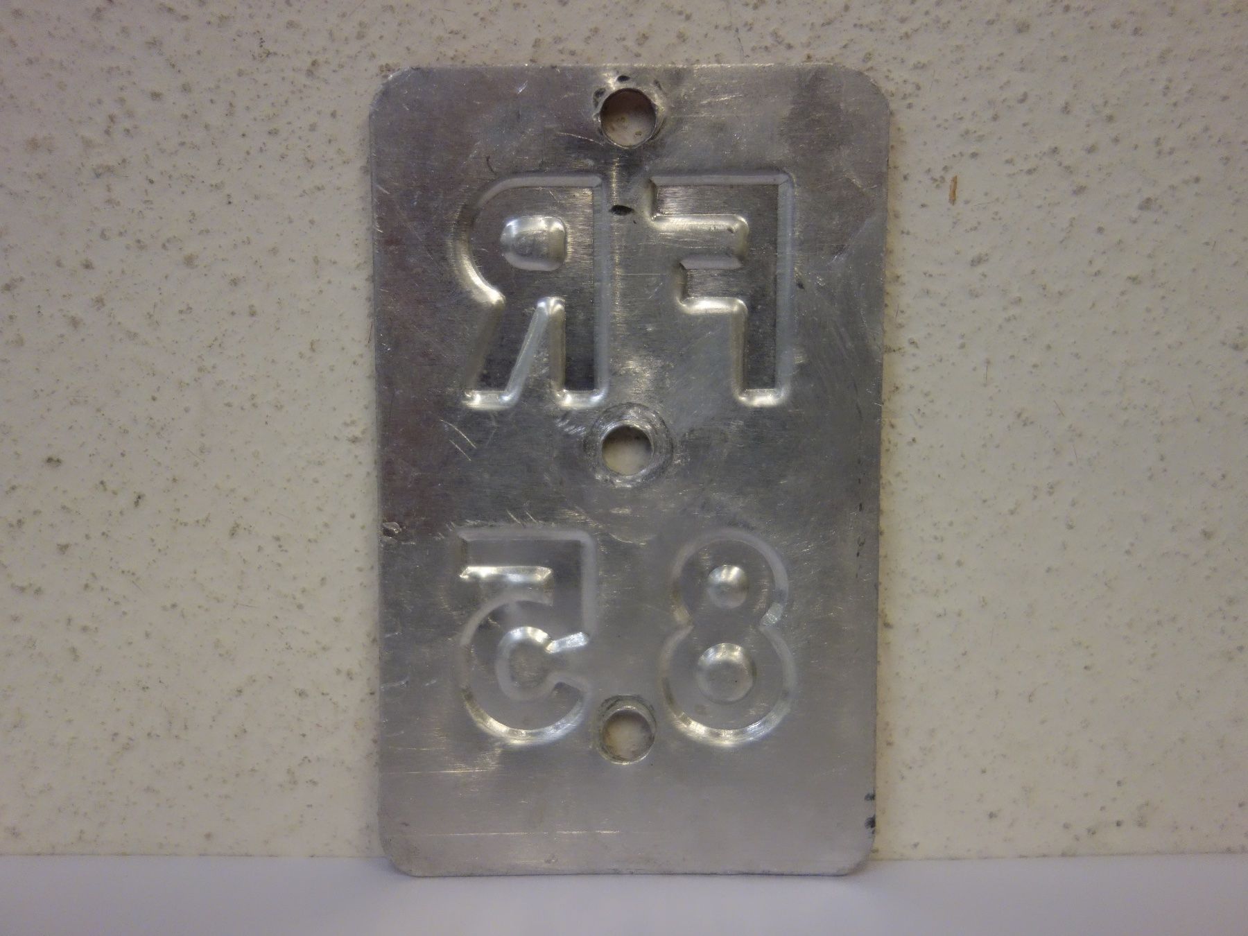 Schilder: FR 85 VELONUMMER - FAHRRADSCHILD – Gebraucht aus Kerzers von zimmergruen 1