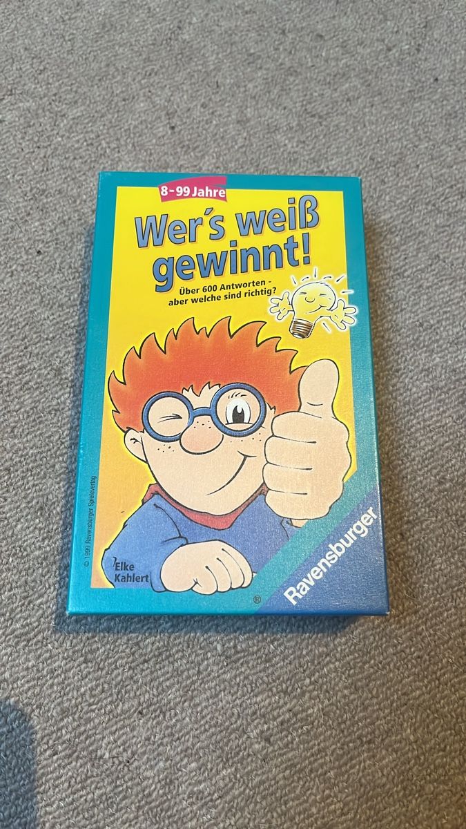 Ravensburger Giochi: Wer's weiss gewinnt - Quizspiel – Nuovo (secondo la descrizione) da Illnau venduto da MyCoin