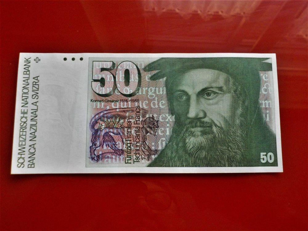 SCHEIZER Banknote 50 Fr TYP K. GESSNER (Gebraucht) in Glis für CHF 49 ...