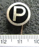 P ANSTECKNADEL SILBRIG VINTAGE OLDI