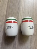 Saliera e pepiera decoro tricolore
