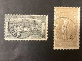 Griechenland 1896, Mi 103+105, gestempelt, KP 90.--