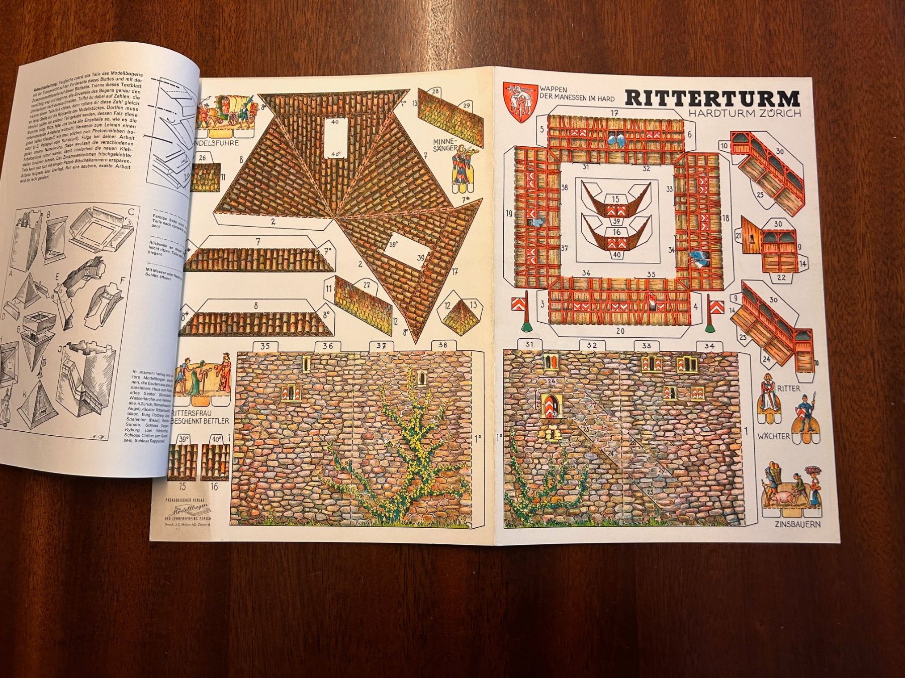 Modellbausätze & Standmodelle: Modellbogen RITTERTURM - Päd. Verlag 9. Auflage – Neu (gemäss Beschreibung) aus Hildisrieden von Morpheus78 2