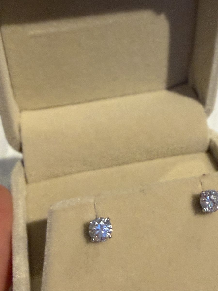 Orecchini pendenti & Orecchini a lobo: Diamond Earrings - 0.5 carat each side – Nuovo e nell'imballaggio originale da Zürich venduto da Pandainlondon 5