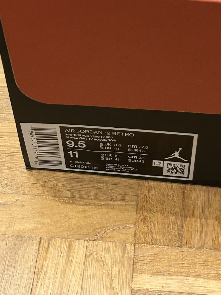 Jordan Scarpe da uomo: Jordan 12 Retro Cherry Grösse 43 /Size 9.5 – Nuovo e nell'imballaggio originale da Unterentfelden venduto da basket05 4