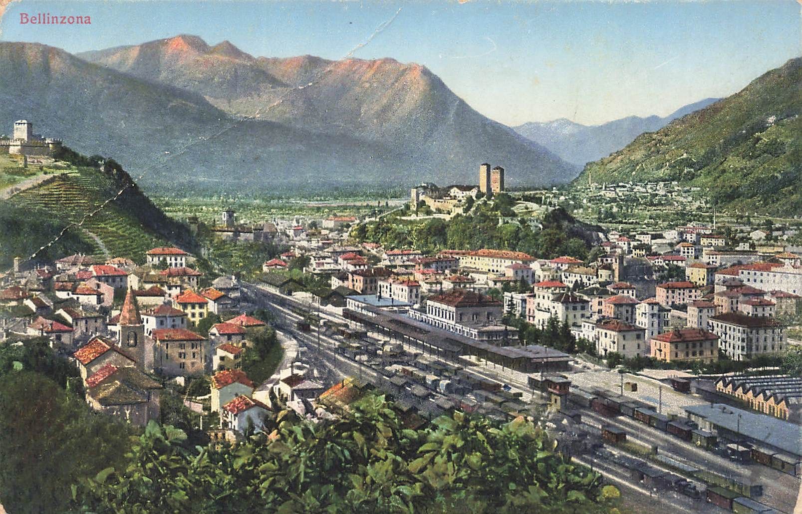 Cartoline postali: Bellinzona Bahnhof – Usato da Biasca venduto da Blenio71