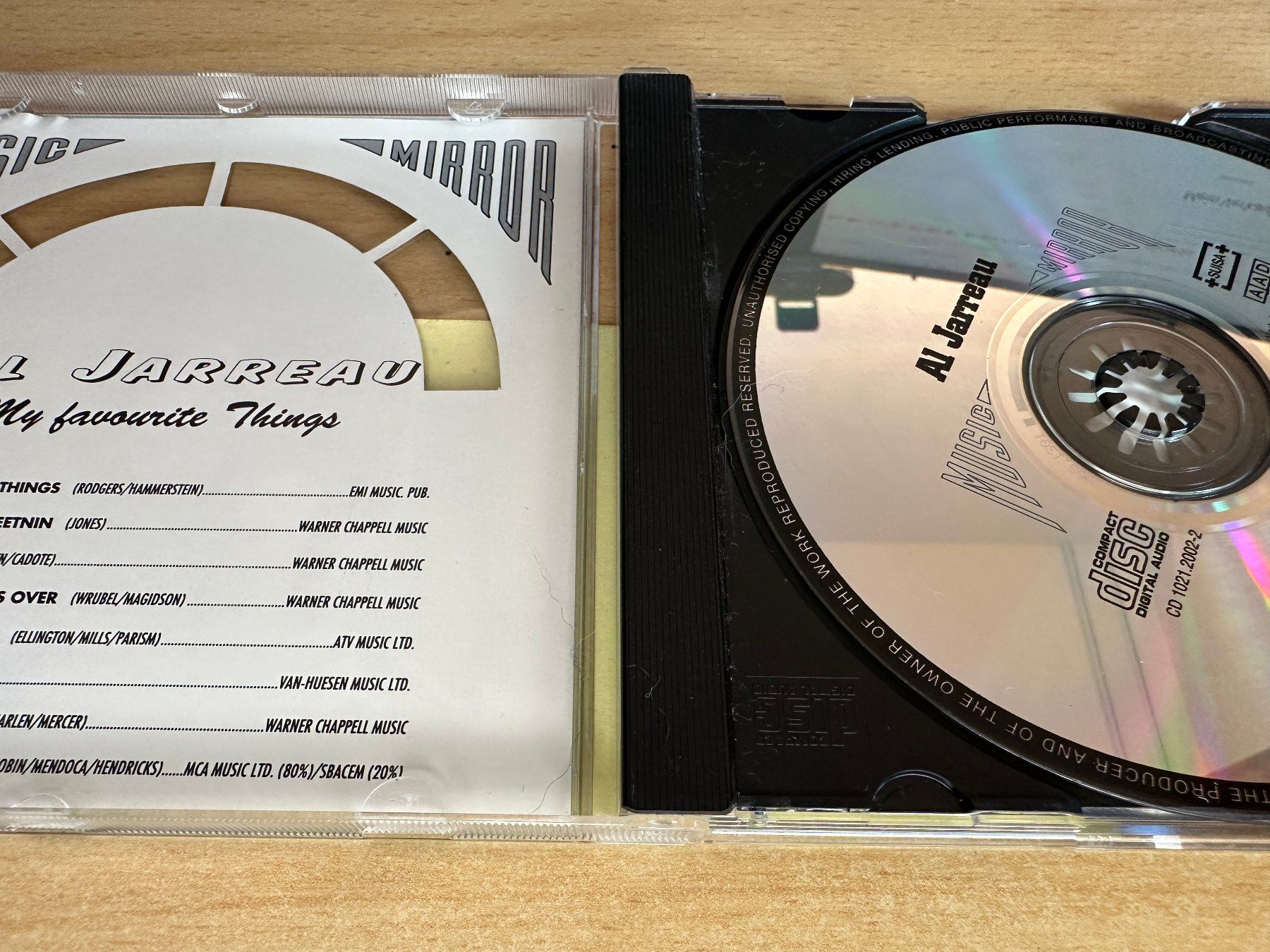 CD: Al Jarreau – My Favorite Things – Usato da Rikon im Tösstal venduto da Alpenmutz 2
