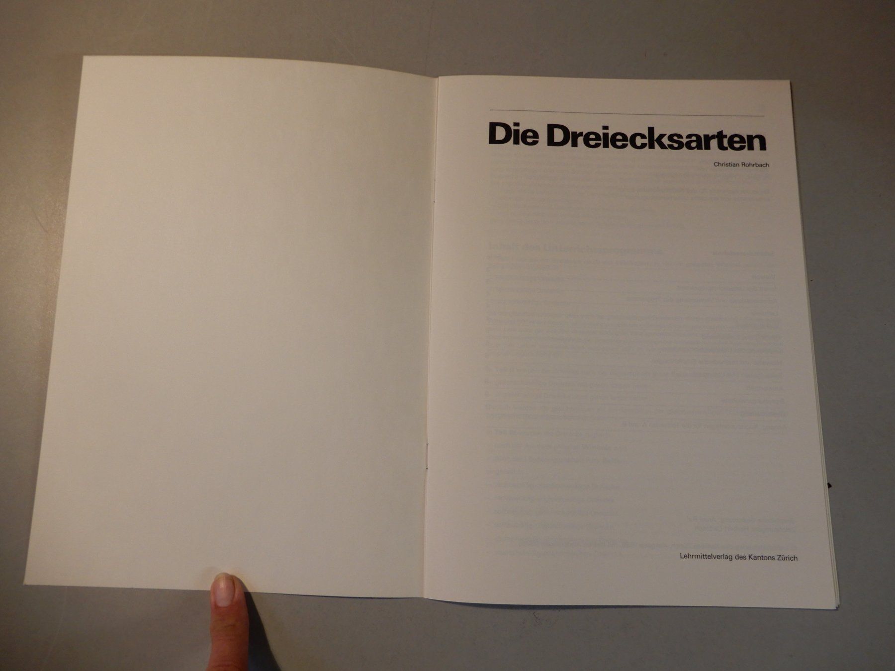 Libri: Die Dreieckskarten, Lehrerbegleitheft, 1988, Top Zustand! – Usato da Erstfeld venduto da Mario_boe0 1