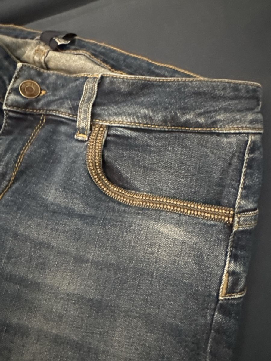 Liu Jo Jeans: Bluejeans LIU:JO mit tollen Glitzerdetails – Gebraucht aus Fürstenau von Du-01 2