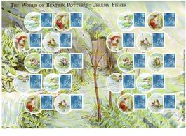 UK 1 Bogen World of Beatrix Potter-Jeremy Fisher **