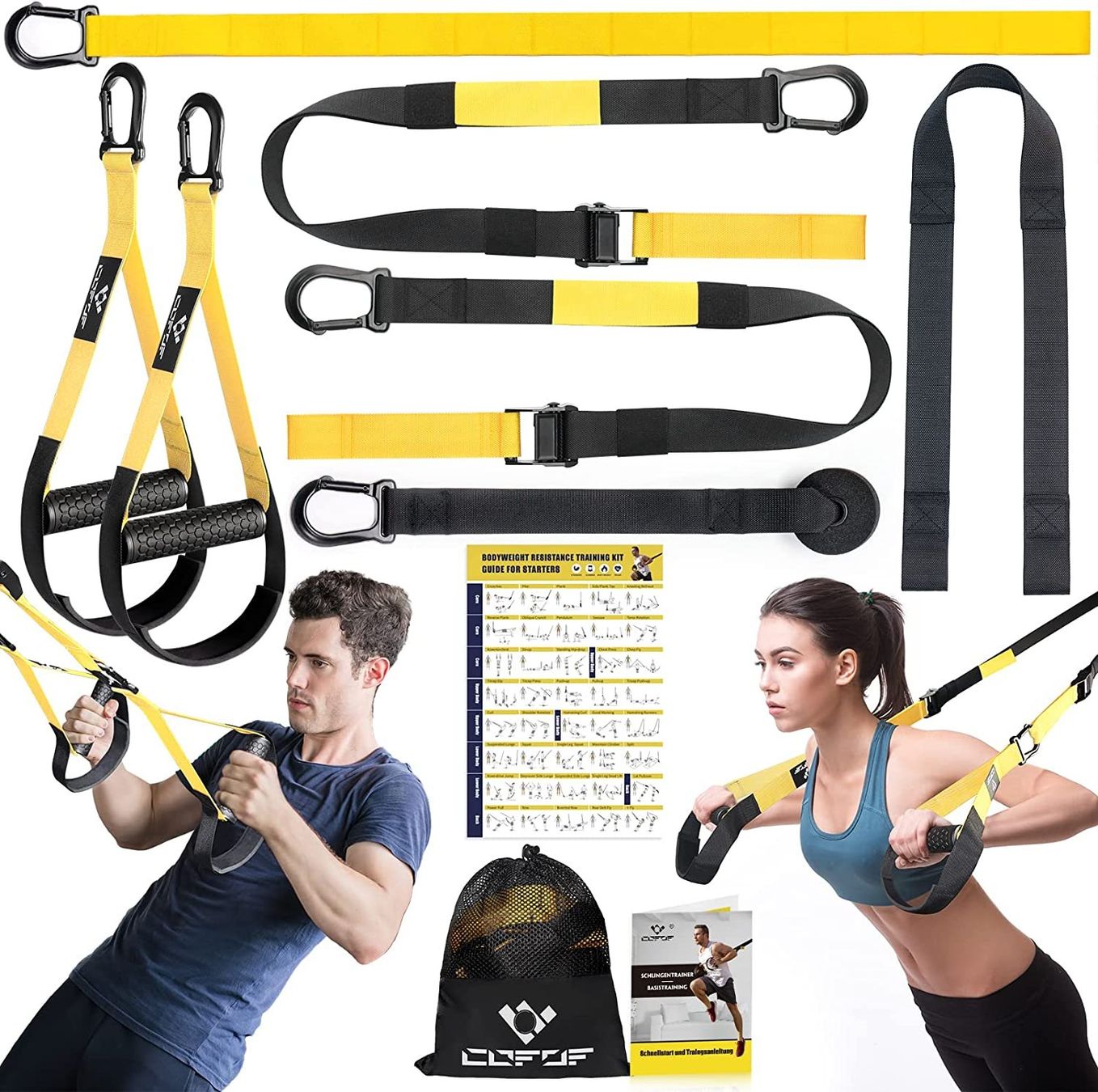 Hometrainer: Schlingentrainer Ganzkörpertraining mit Tragtasche – Nuovo e nell'imballaggio originale da Herisau venduto da Zevora