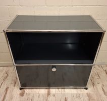 USM Haller Schrank Anthrazitgrau 1x2 / neue Generation