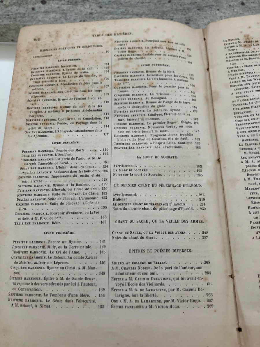 Libri: Oeuvres de Lamartine, 1840 – Usato da losone venduto da china06 5
