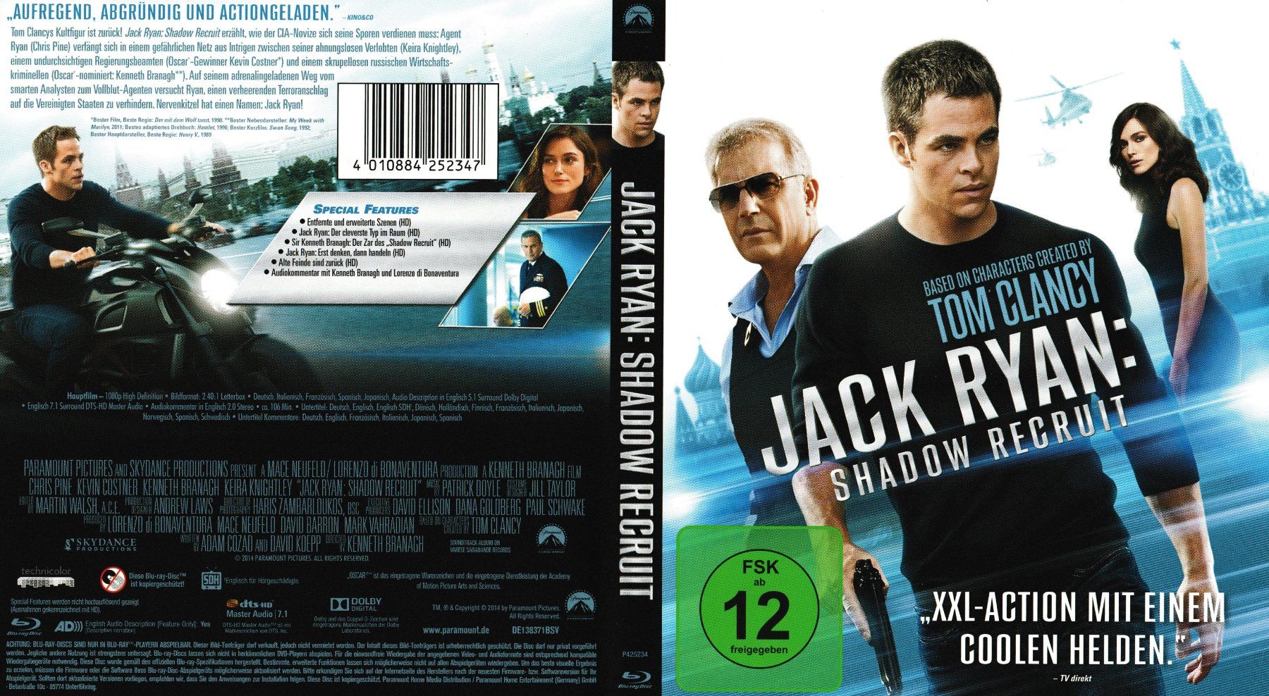 Tutti i DVDs: Blu-Ray - Jack Ryan: Shadow Recruit – Usato da Langnau am Albis venduto da MediaRescuerKeLoX