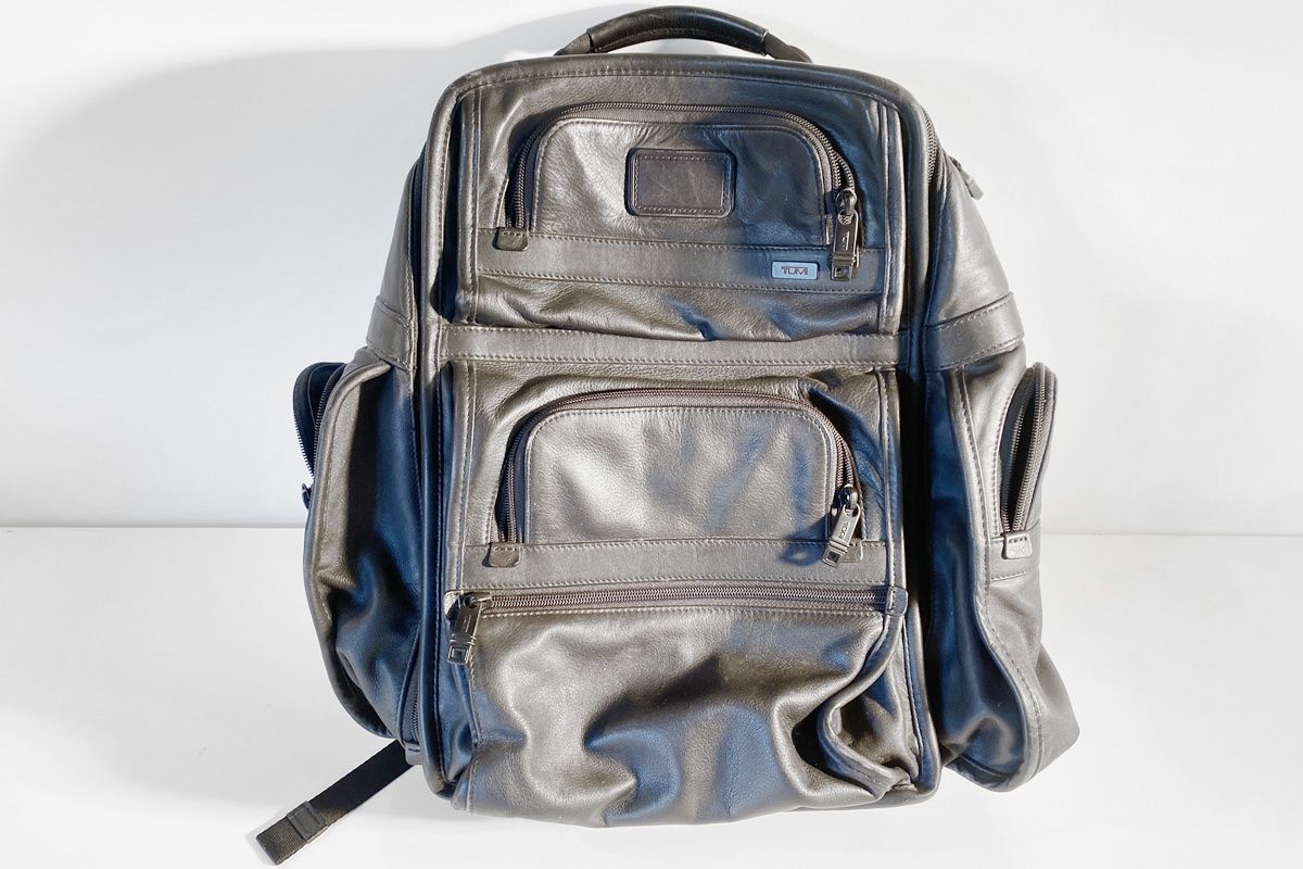 Tumi Zaini: Schwarzer TUMI Rucksack Leder Laptoprucksack – Usato da Ballwil venduto da ClassicGallery 6