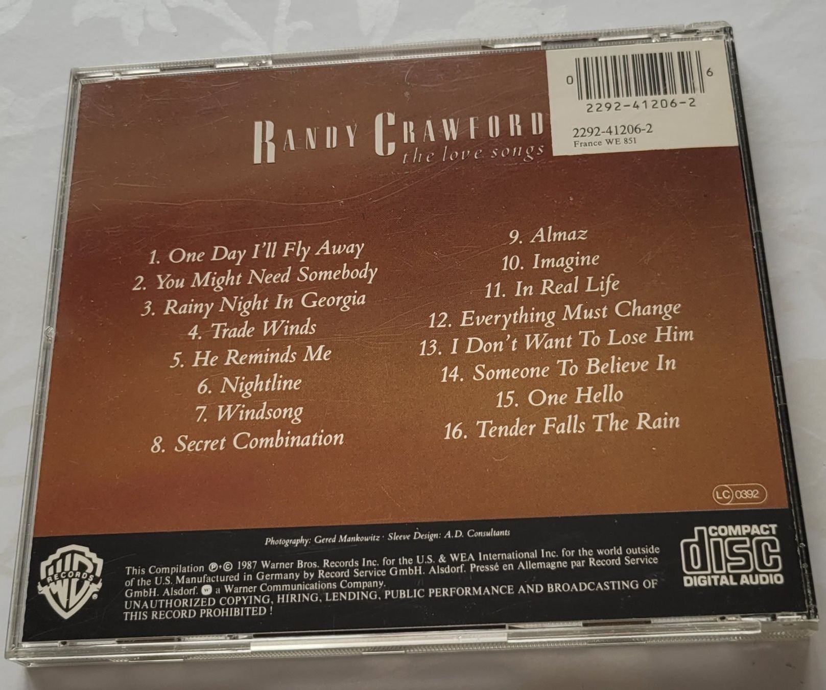 CDs: Randy Crawford - The love songs - CD – Gebraucht aus Zürich von fourpaws 1