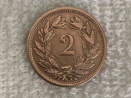 2 centimes/rappen 1875