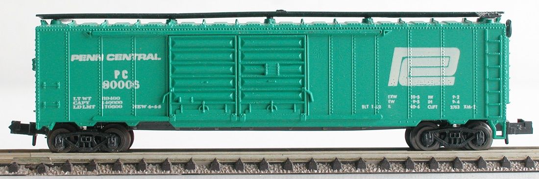 Trix Modellini di ferrovie: Trix US Box Car Penn Central Spur N – Usato da Oberwil BL venduto da Klang 1