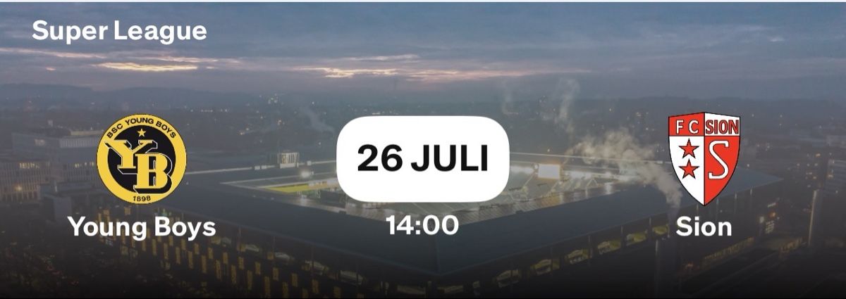 Biglietti: BSC YB - FC Sion Ticket Balkon B7 – Nuovo e nell'imballaggio originale da Burgdorf venduto da Fiischer 1