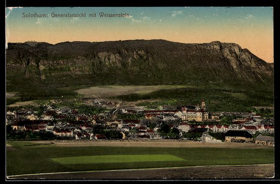 Cartes postales: AK Solothurn, Generalansicht mit Weissenstein – D'occasion à Berlin par bartko-reher