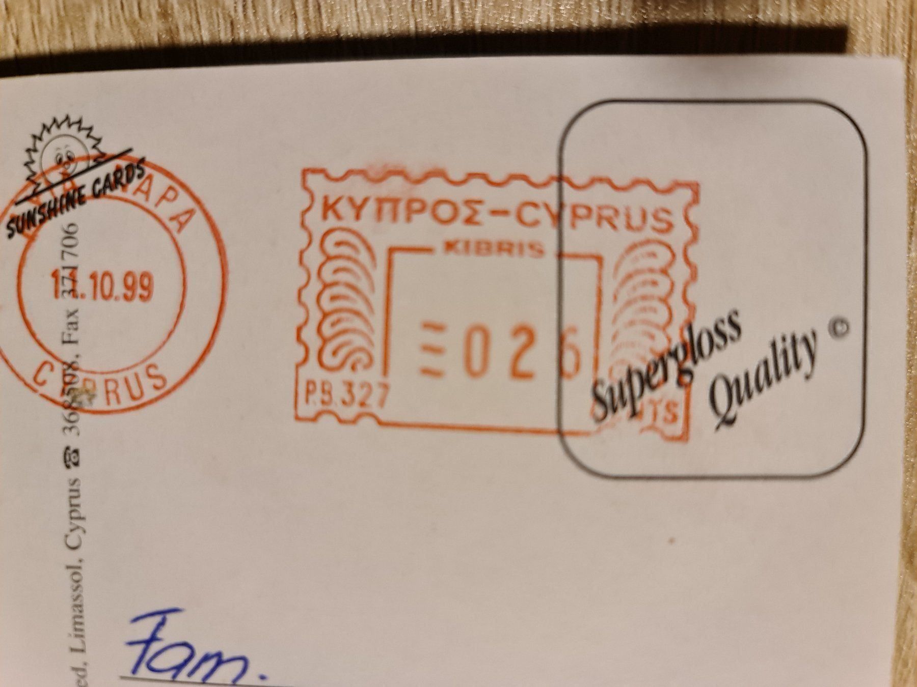 Cartoline postali: Ansichtskarte Zypern – Usato da Dintikon venduto da Vexi 1