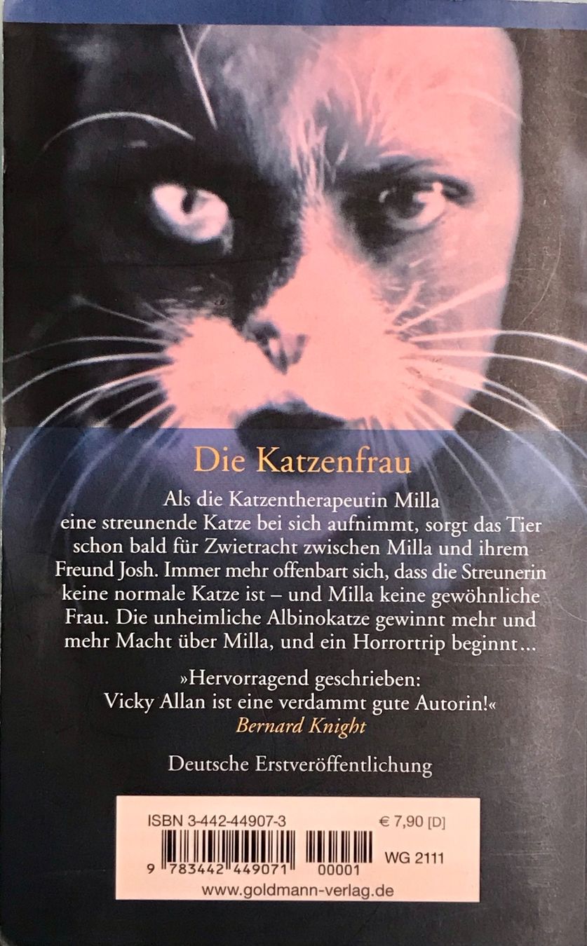 Libri: DIE KATZENFRAU - VICKY ALLAN - TASCHENBUCH – Nuovo (secondo la descrizione) da Buchs AG venduto da fischli610 1