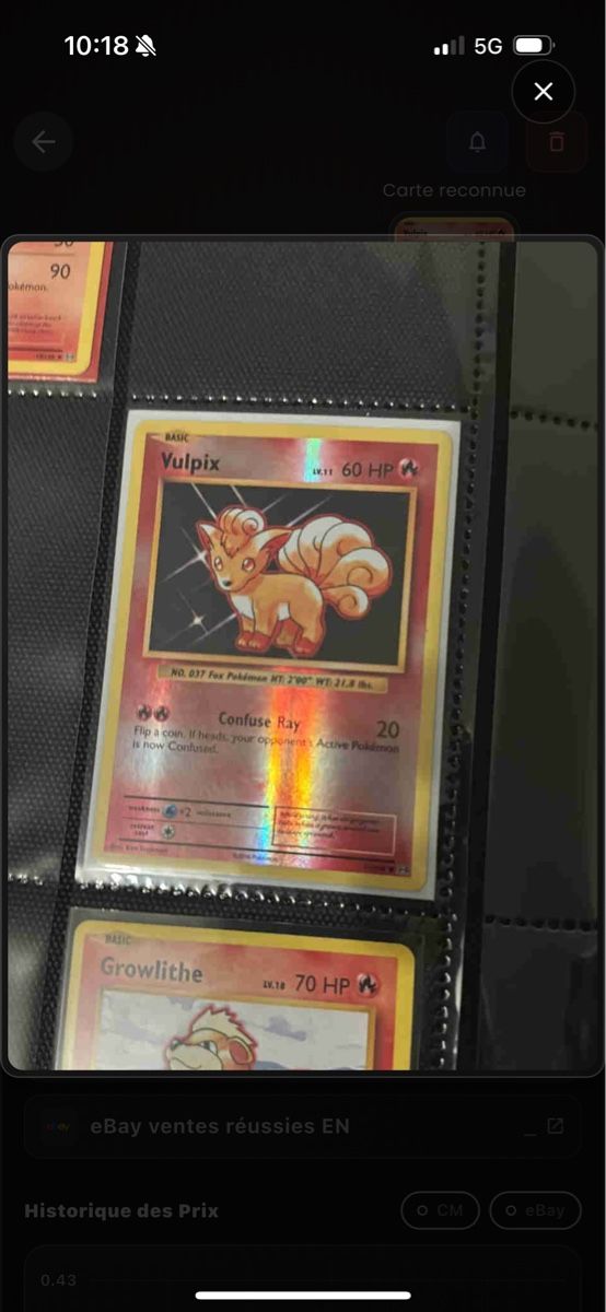Pokémon Carte collezionabili: Vulpix revese  – Nuovo e nell'imballaggio originale da Courtepin venduto da cr7_jk98