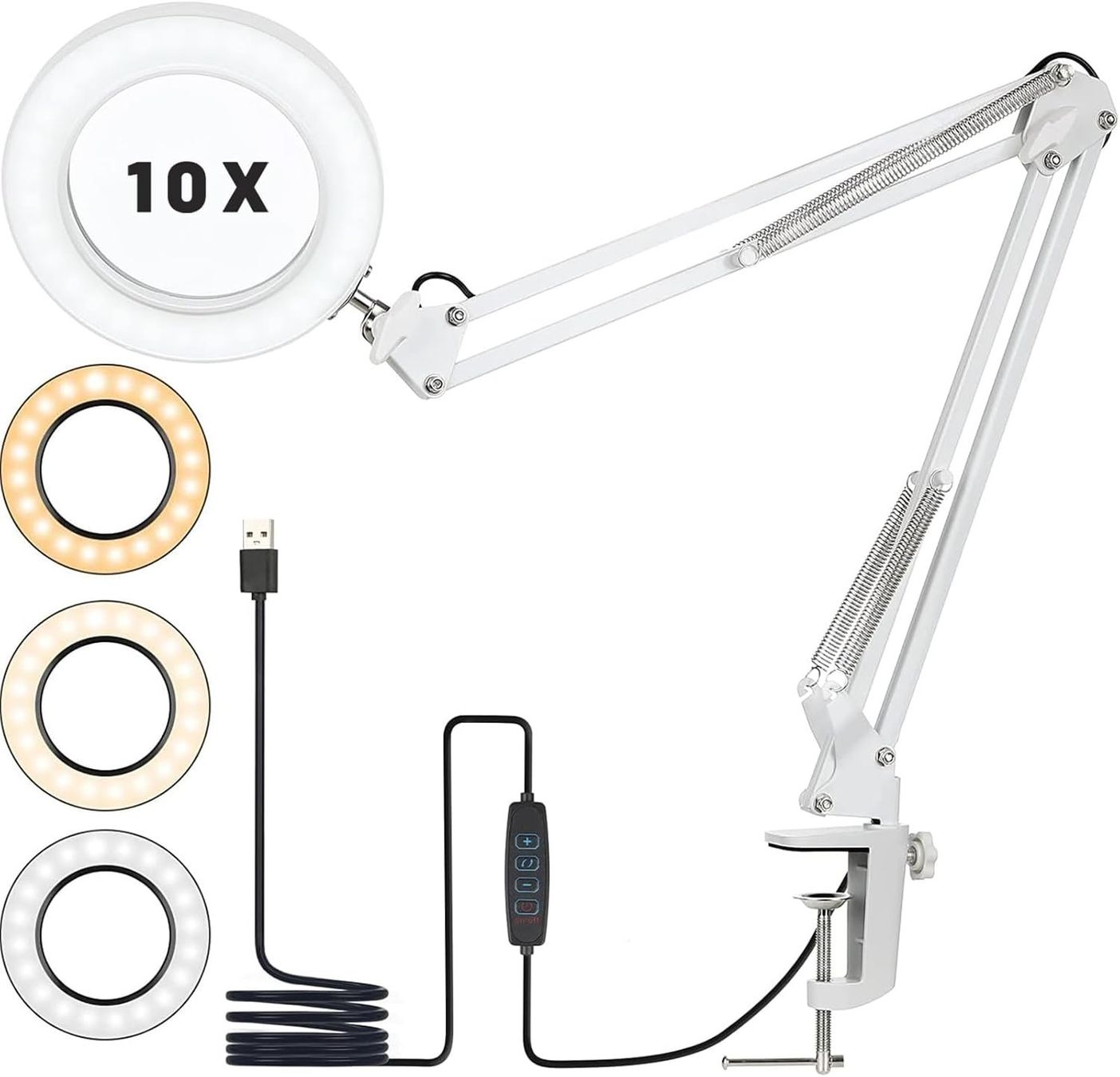 Showlite LL-6085D LED Lupenleuchte 8W 5 Dioptrien (Lupenlampe, 12,5 cm