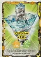 LEGO NINJAGO TRADING CARD SERIE 5 # 224 SPINJITZU SLAM ZANE