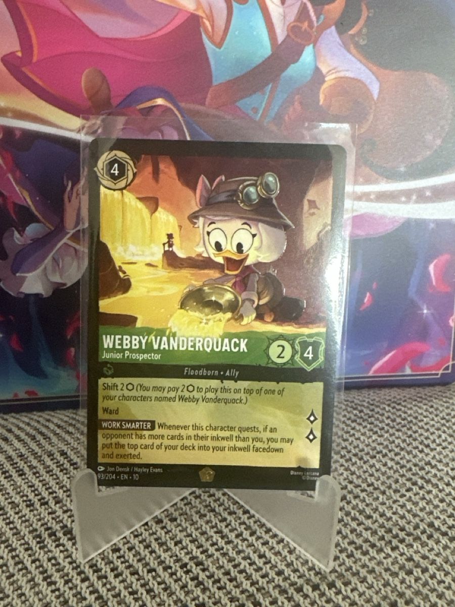 Disney Carte collezionabili: Webby Vanderquack - Junior Prospector - Disney Lorcana – Nuovo (secondo la descrizione) da Sirnach venduto da D.SecondChance