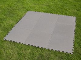 JUMBO Puzzlematten grau 27 Stück 50 × 50 cm