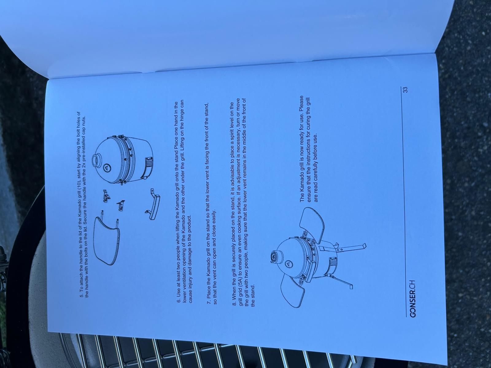 Griglie: Keramik Grill KAMADO mit Seitentischen – Usato da Basel venduto da faz_hdd8 5