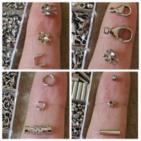 558x Endteile 304 Edelstahl Box Karabiner Kugeln Schmuck