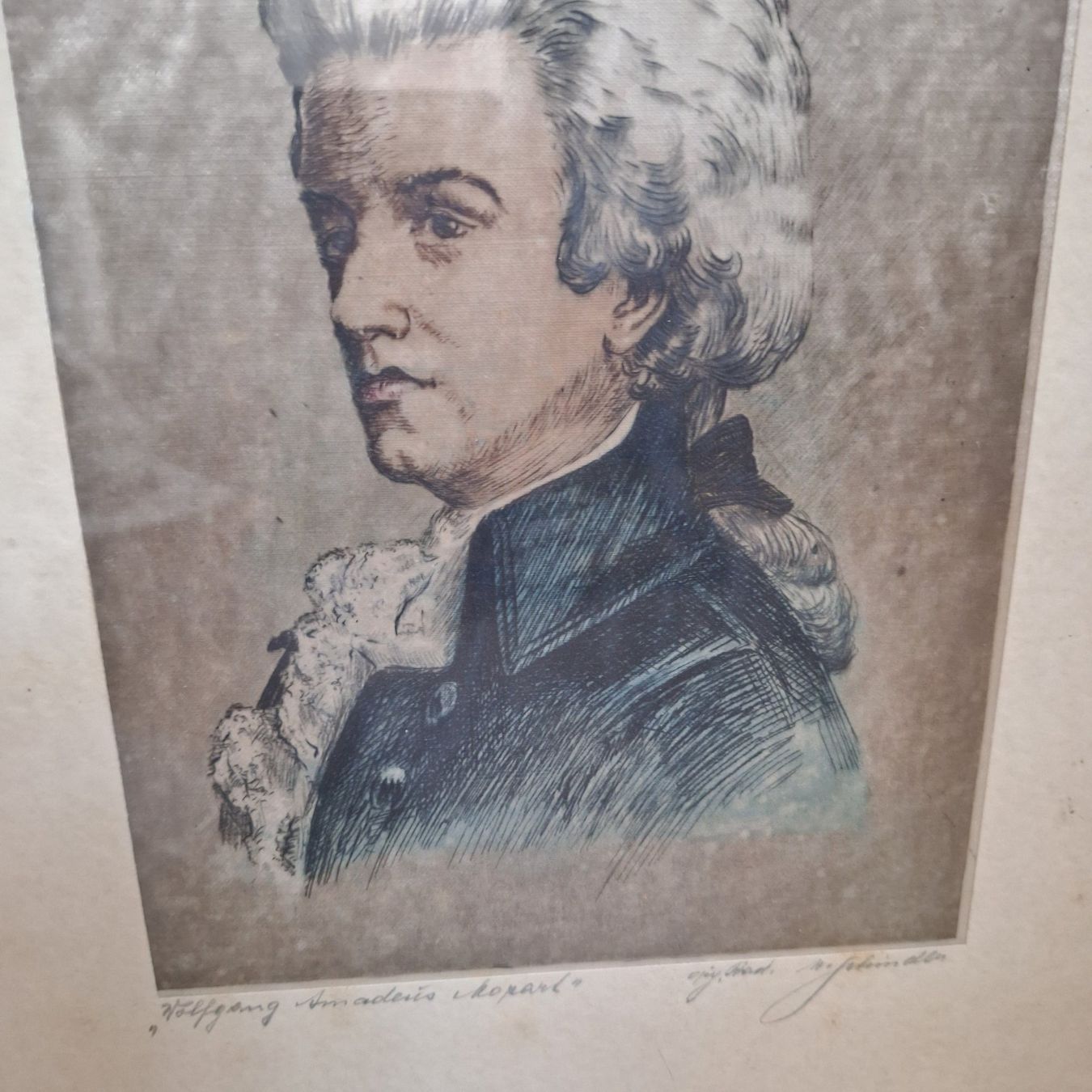 Foto & Immagini: Schönes Bild Wolfgang Amadeus Mozart – Usato da Winterthur venduto da Goldpipau 3