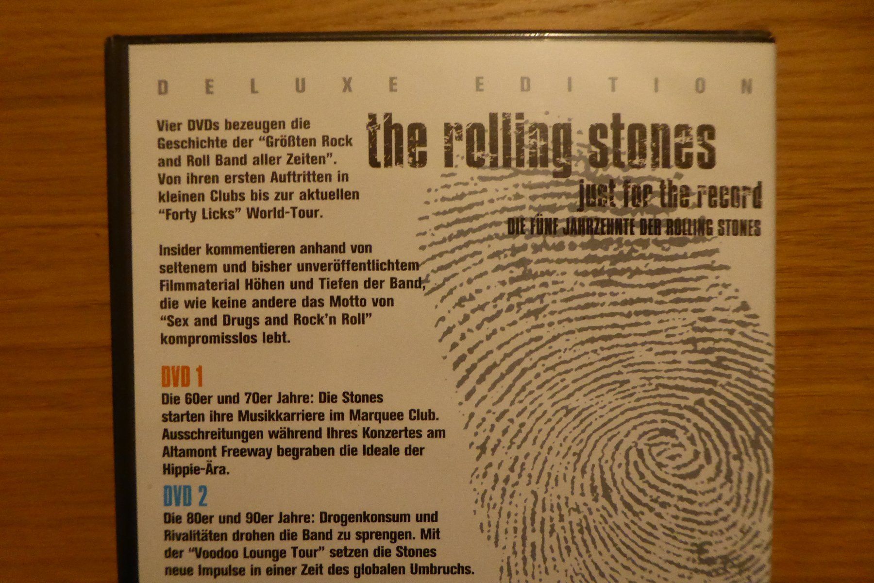 Tutti i DVDs: 4x DVD Rolling Stones Just for the Record five decades – Nuovo e nell'imballaggio originale da Allschwil venduto da Summelsarium 2