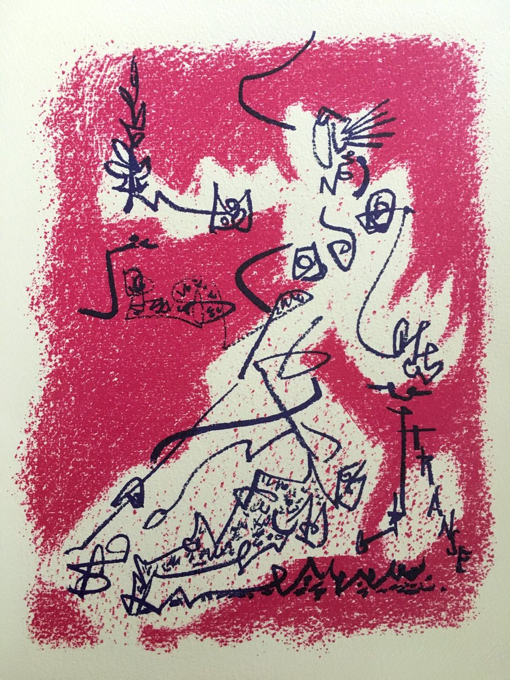 Grafiken & Lithographien: André Masson " Le départ "  Original Lithographie – Gebraucht aus Nennigkofen von Sommersonnen