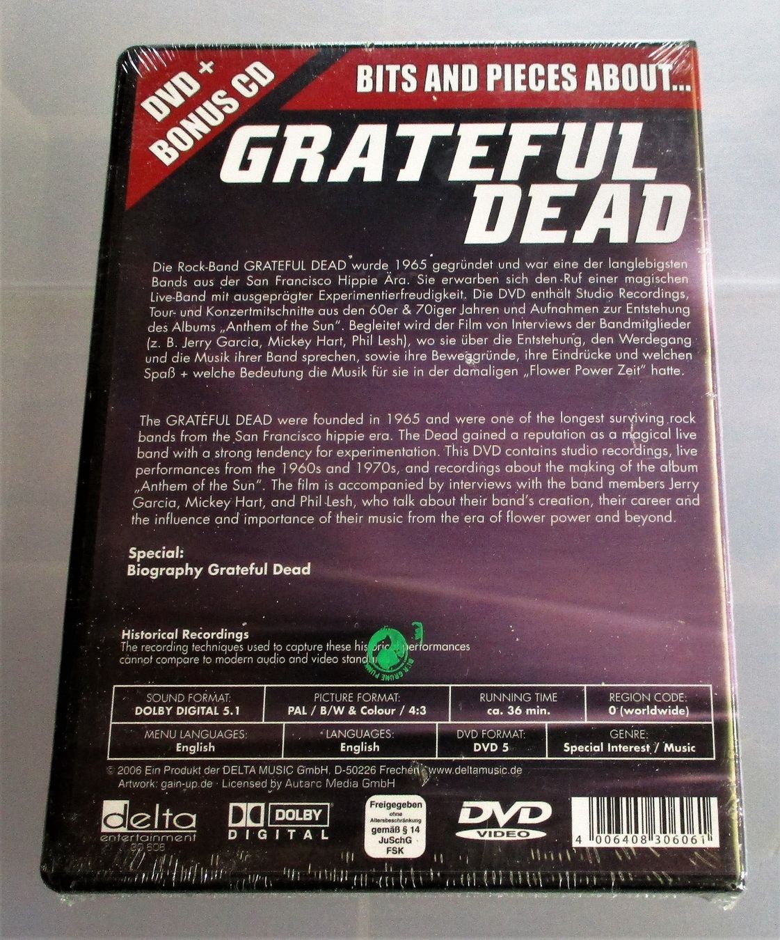Alle DVDs: GRATEFUL DEAD - Bits And Pieces DVD + CD - NEU/OVP – Neu und originalverpackt aus Wattwil von Muriel10 1