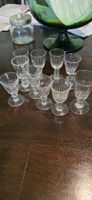 Konvolut von verschiedenen Schnaps Gläsern 1900er Jahren 