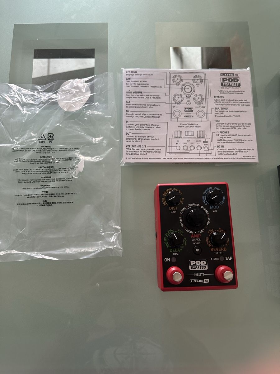Line 6 Strumenti musicali: Line 6 POD Express Gitarren Bodeneffekte Neu – Nuovo e nell'imballaggio originale da Watt venduto da Gini120 2