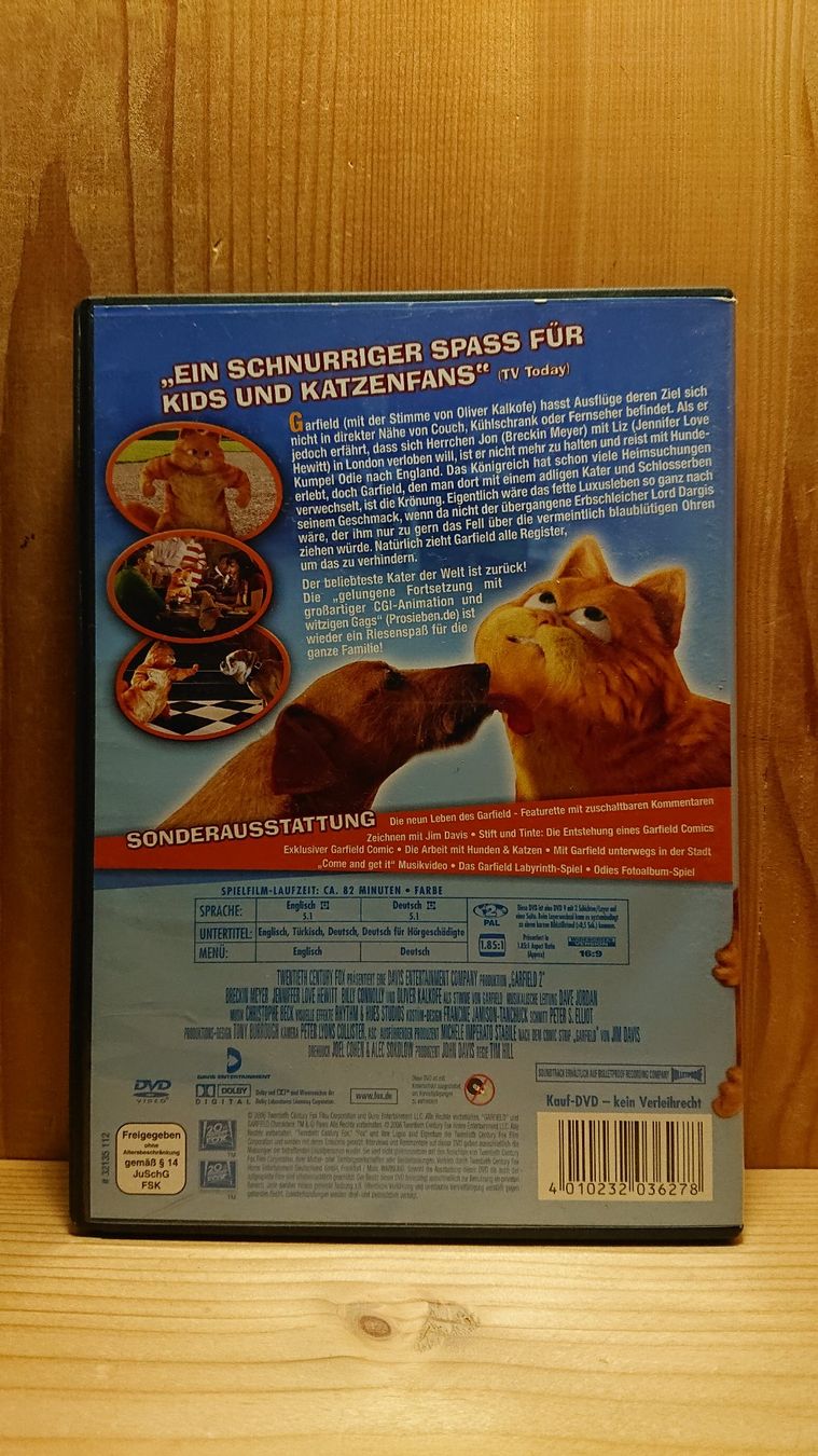 Tous les DVDs: GARFIELD 2 auf DVD – D'occasion à Wilderswil par Exebub 1