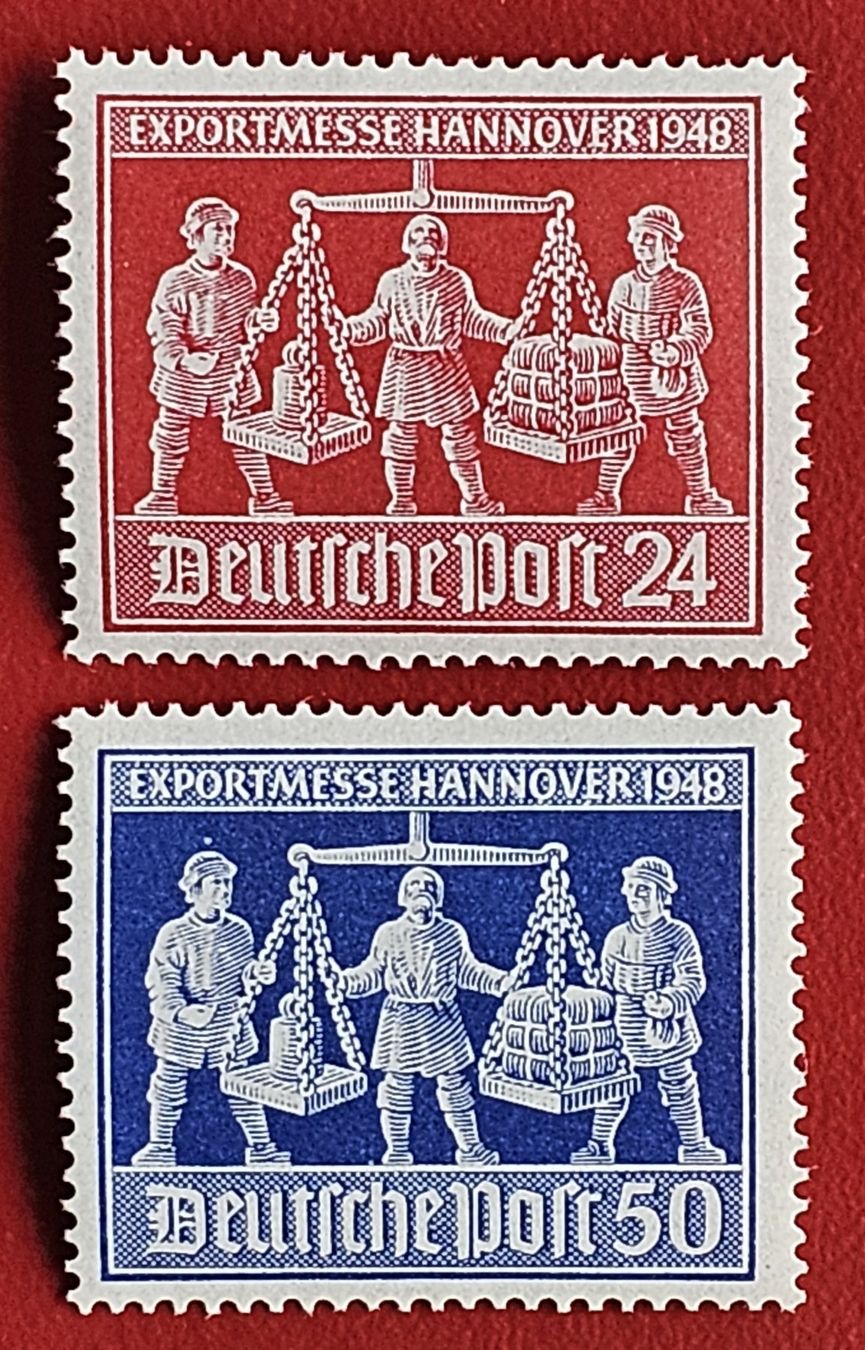 Tutti i francobolli: DEUTSCHLAND EXPORTMESSE HANNOVER SATZ 1948** – Nuovo (secondo la descrizione) da Düdingen venduto da Quartierstrasse