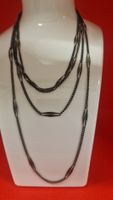 Drei-lagige Halskette, Modeschmuck, Top Zustand, Schwarz