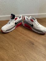 Nike Air Max 90 Turnschuhe Weiss Rot Grösse 41 Neu
