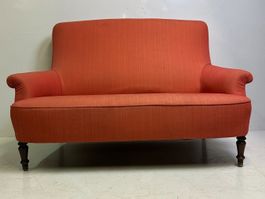 Vintage 2er Sofa 70er Jahre? Retro Couch, Stoffsofa
